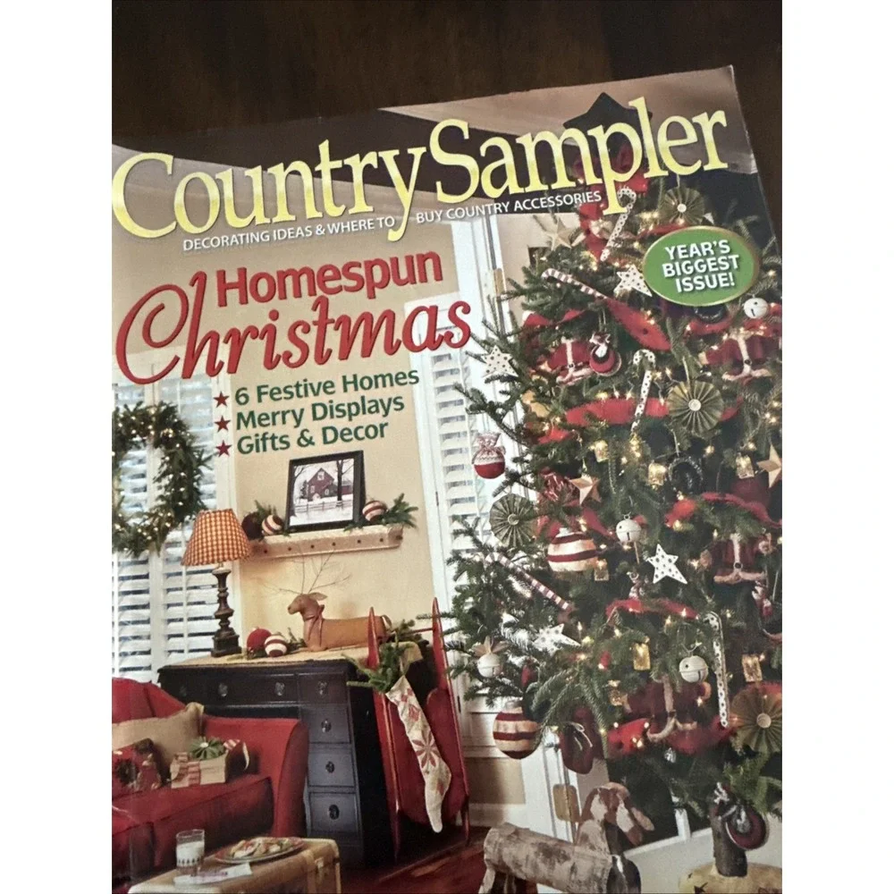 Country Sampler Homespun Christmas‎ Magazine 2013 Very Nice Condition